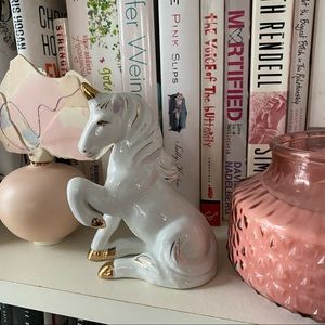 Vintage Gold Toed Mystic Ceramic Unicorn
